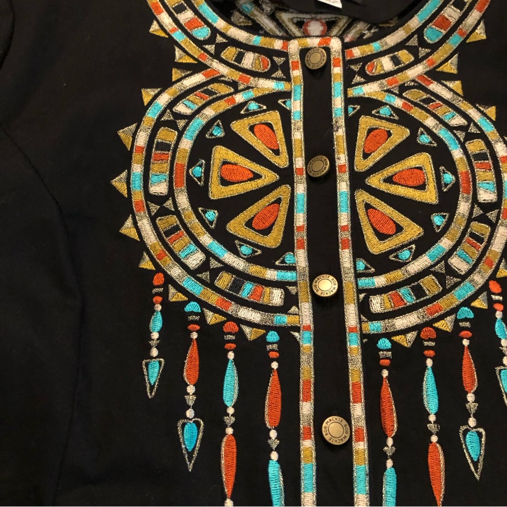 Vintage Bob Mackie Wearable Art Embroidered Dream Catcher Women Jacket, size L - Picture 2 of 12